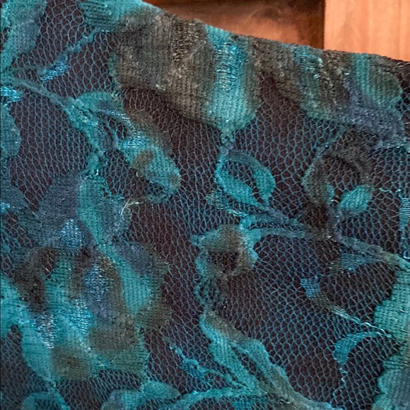 Ann Taylor Blue and Black Peplum Blouse - Picture 12 of 14